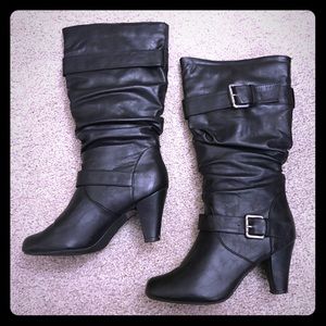 Madden Girl Black Boots - Size 9